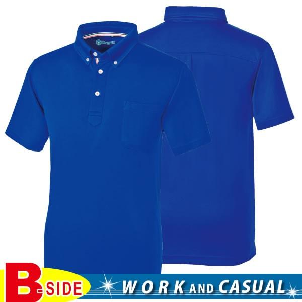 50391 桑和 SOWA 半袖ポロシャツ 春夏素材使用 続くドライ感とハニカムメッシュの柔らかな着...