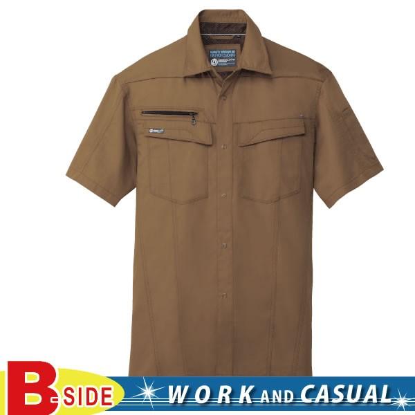 647 桑和 SOWA 作業服★吸汗速乾★半袖シャツ春夏素材使用
