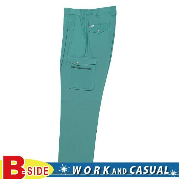 718 桑和 SOWA 作業服★快適爽快★ツータックカーゴパンツ春夏素材使用