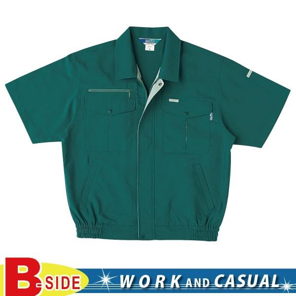 911 桑和 SOWA 作業服★吸汗速乾★半袖ブルゾン作業服￥素材￥ポリエステル＞綿￥