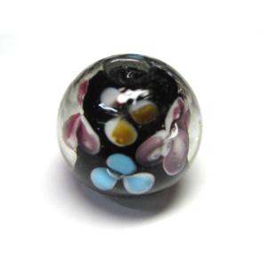 とんぼ玉 トンボ玉 約13mm〜14.5mm 2個(2粒) ビーズ ガラス