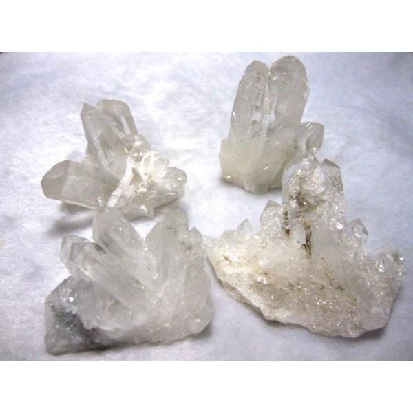 ◆天然石パワーストーン◆ 水晶クラスター 中 20-282