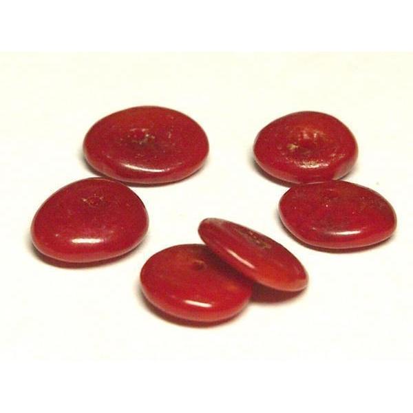 珊瑚 そろばん型 連販売 約7×2mm 3000553☆