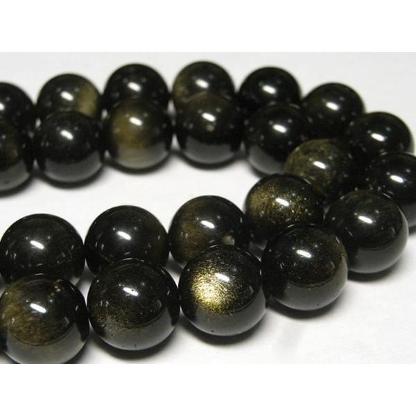 ゴールドオブシディアン ラウンド 連販売 約8mm 3000770☆