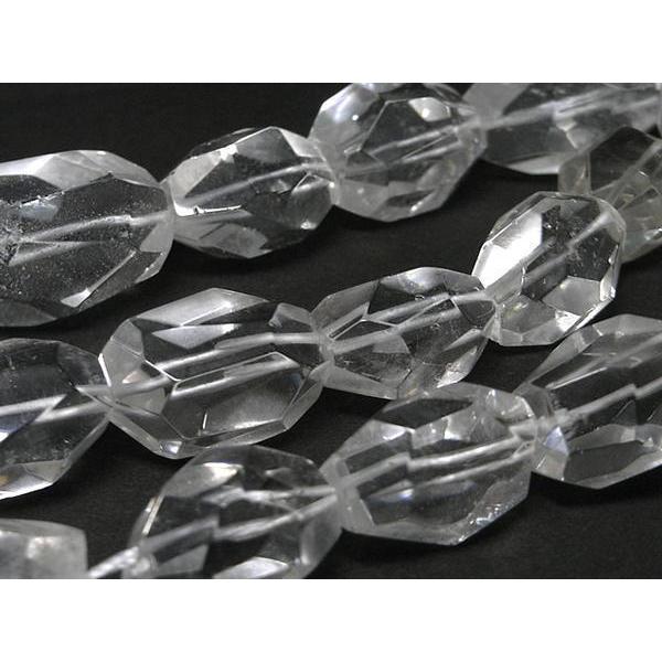 水晶（クォーツ） ナゲットカット 連販売 約20×15mm 3000814