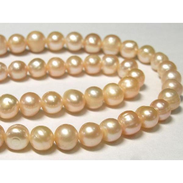 淡水パール ポテト ピンク 約7〜8mm 連販売 3000992☆