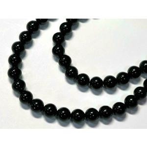 シェルパール 漆黒 ジェット ラウンド 6mm 連販売 真珠 ビーズ 天然石 貝パール 貝殻 アクセ...