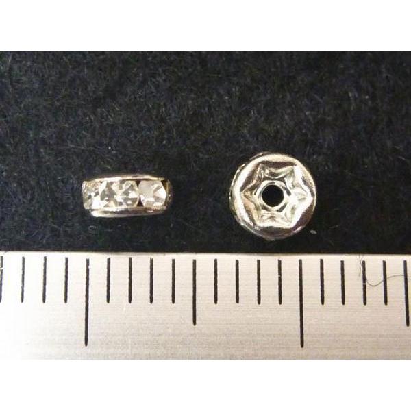 平ロンデルロジウム 約4mm50個セット 6000041☆