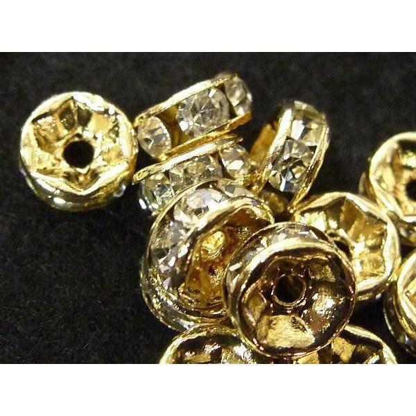 平ロンデル　ピンクゴールド　約6mm　50個　 6000076☆