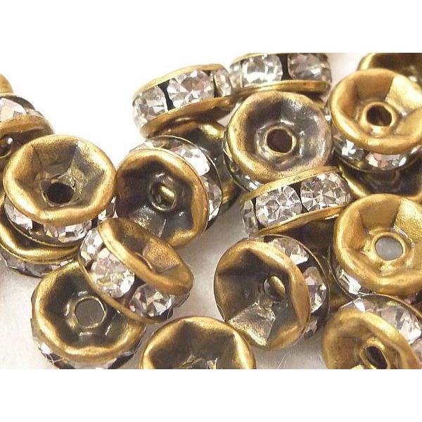 平ロンデル 真鍮古美 約6mm 【50個入り】 6000078☆