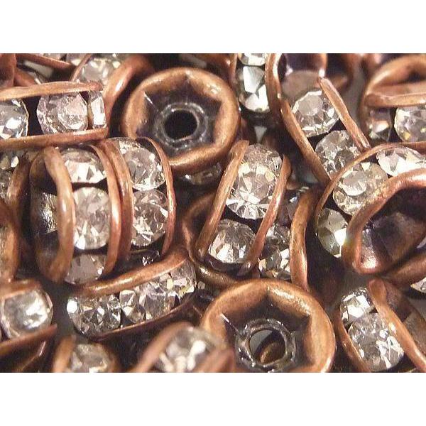 平ロンデル 銅古美 約6mm 【50個入り】 6000079☆