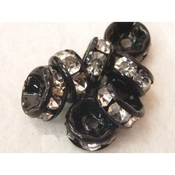 平ロンデル ブラック 約7mm 【50個入り】 6000081☆