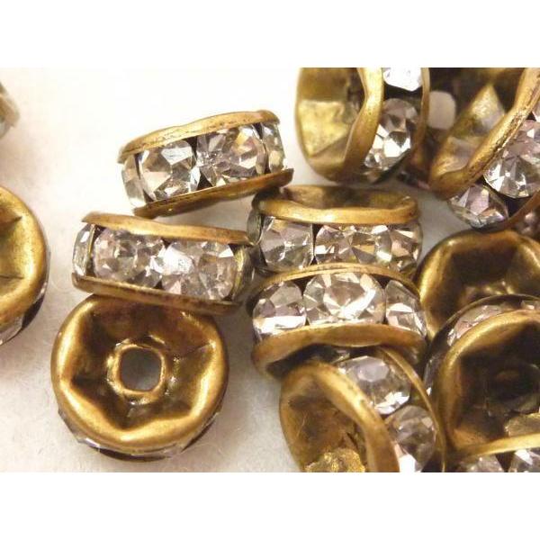 平ロンデル真鍮古美 約7mm 【50個入り】 6000082☆