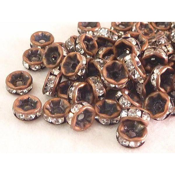 平ロンデル 銅古美 約7mm 【50個入り】 6000083☆