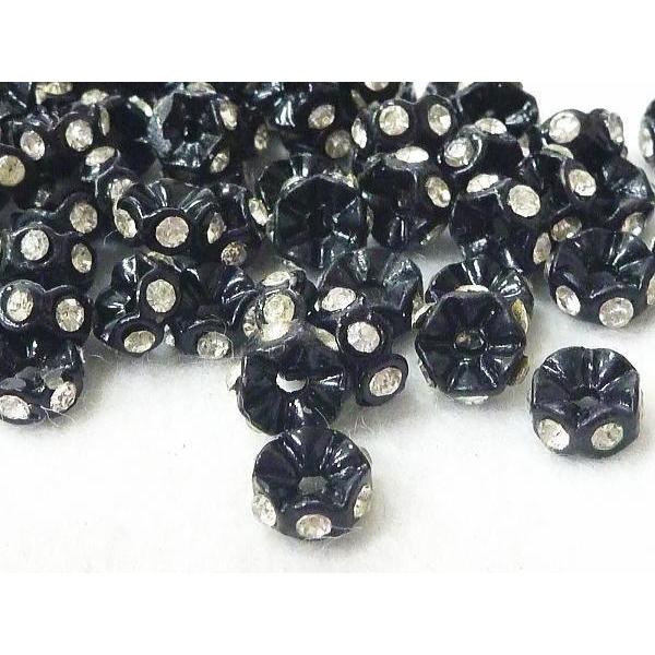 アウトレット 六角ロンデル ブラック 大特価 6mm 【100個入】 6000094☆