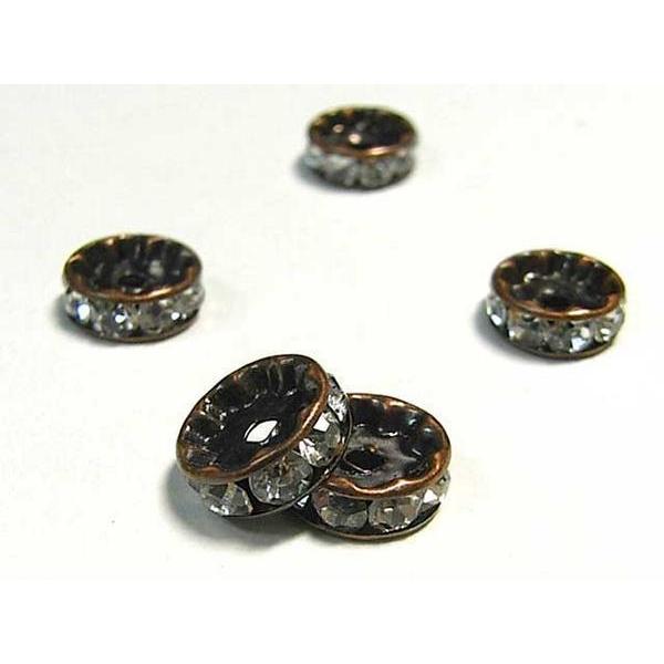 平ロンデル 銅古美 約10mm 【50個入り】 6000209☆