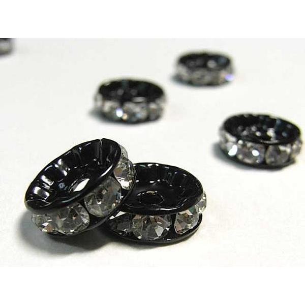 平ロンデル ブラック 約10mm 【50個入り】 6000210☆