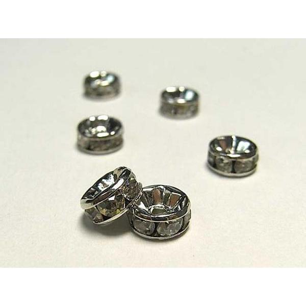 平ロンデル ロジウム 約7mm 【50個入り】 6000212☆