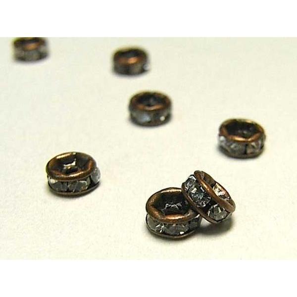 平ロンデル 銅古美 約4mm 【50個入り】 6000215☆