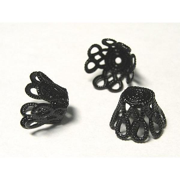 ベルキャップ ブラック 約10mm 約50個セット 6000482☆