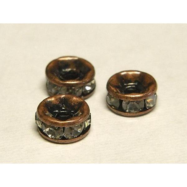 平ロンデル 銅古美 約5mm 50個セット 6000930☆