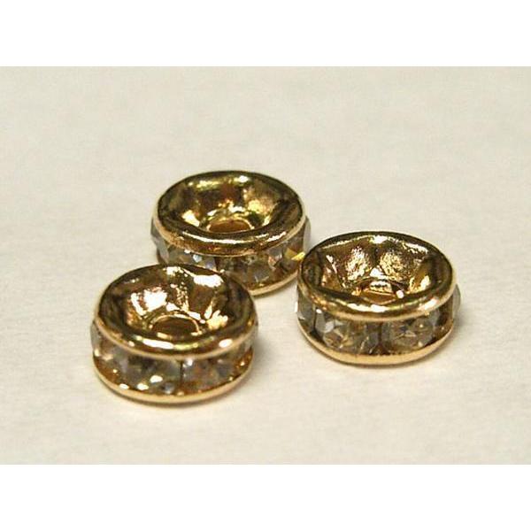 平ロンデル ピンクゴールド 約5mm 50個セット 6000934☆