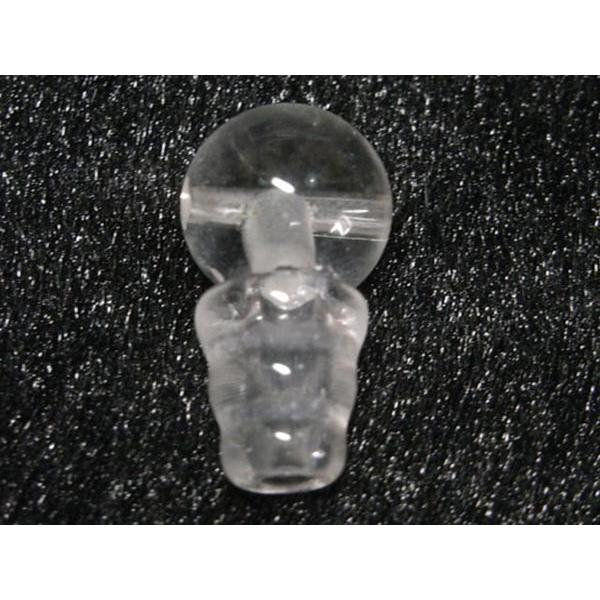 念珠パーツ Tホール 親玉 約9mm ボサセット 水晶 6001267