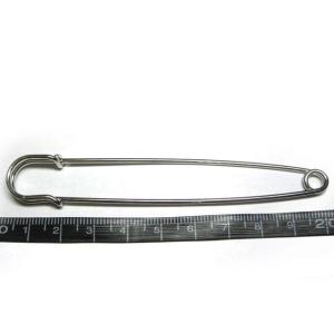 カブトピン ロジウム 約10cm 1個 安全ピ...の詳細画像1