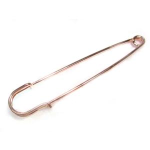 カブトピン ピンクゴールド 約10cｍ 1個 安全ピン ショールピン ストールピン スカーフピン アクセサリーパーツ 6001895