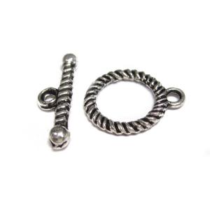 マンテル 銀古美 リング約13mm バー約18mm【10ペアセット販売】 留め具