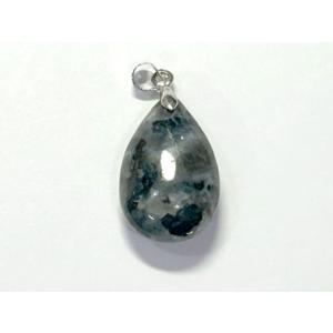 インディゴガブロ しずく型 ペンダントトップ 天然石 6001976