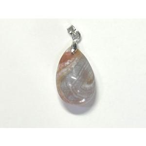 ボツワナアゲート しずく型 ペンダントトップ 天然石 6001986