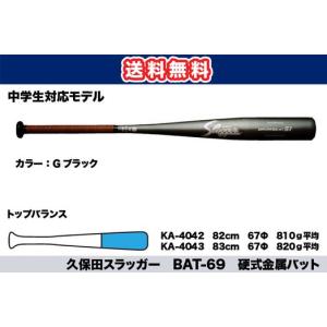 久保田スラッガー 硬式金属バット（中学生対応）　BAT-69　送料無料