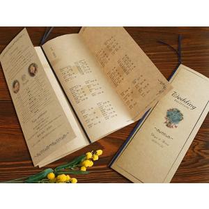 結婚式 席次表 ブーケ B4 クラフト紙 手作...の詳細画像2