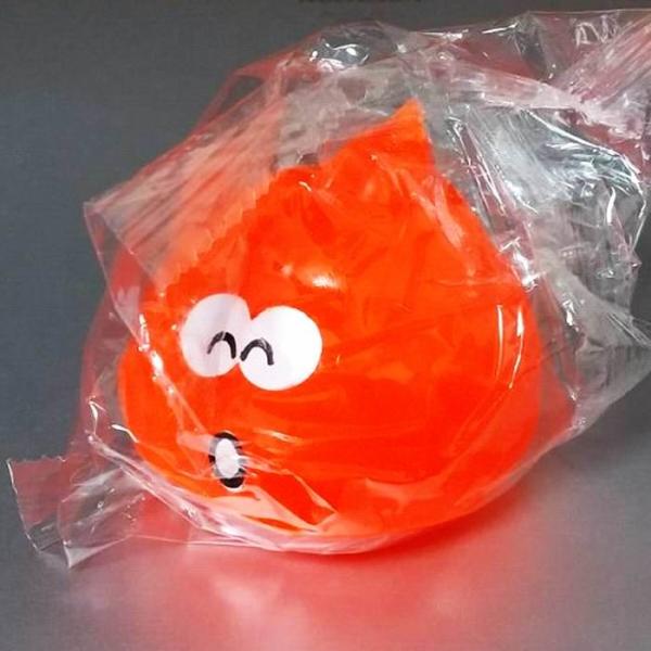 ウンチペッタンボール オレンジ  ペッタンとくっついてビックリ！ おもちゃ / ヒロイチ [ 新品 ...