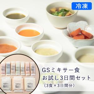 【冷凍】GSミキサー食 お試し3日間セット（3食×3日間分）【送料込】｜b-style-msc
