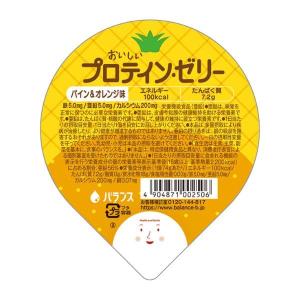 介護食 おいしいプロテインゼリー パイン&オレン...の商品画像
