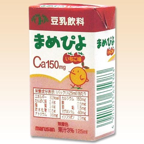 まめぴよ　いちご　Ca　125ml×24本　マルサンアイ