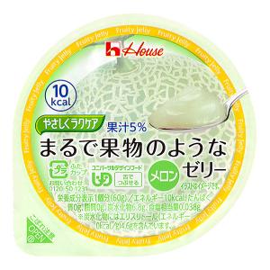 介護食 やさしくラクケア まるで果物のようなゼリー メロン 60ｇ ハウスギャバン｜b-style-msc
