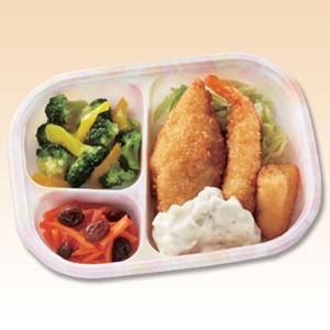 冷凍弁当 低たんぱく 腎臓病食 いきいき御膳mini ミックスフライ 150g ヘルシーフード