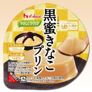 ハウスギャバン　やさしくラクケア　黒蜜きなこプリン 63g