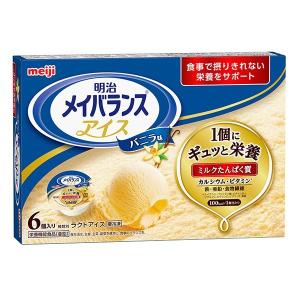 【冷凍栄養強化食】明治メイバランスアイス バニラ味 80ml×6個 アイスクリーム｜b-style-msc