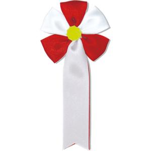 ARTEC 胸章リボン(五方) 赤 ATC85037