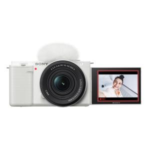 ミラーレス 一眼 カメラ パワーズームレンズキット VLOGCAM ホワイト ソニー ZV-E10K W｜B-サプライズ