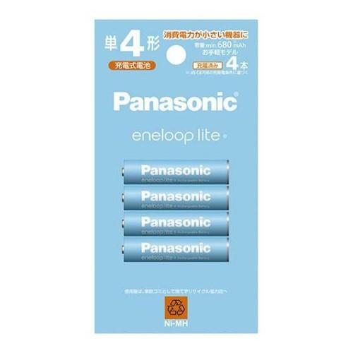 ニッケル水素電池 単4形（4本入） Panasonic eneloop エネループライト お手軽モデ...