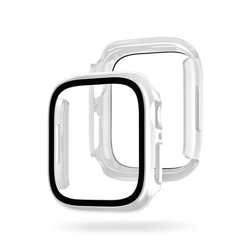EGARDEN ガラスフィルム一体型ケースfor Apple Watch 41mm クリア EG24...