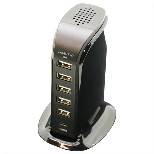 インプリンク DESK TOP AC USB×5 Type−C×1 8A AC充電器 IAC1C5U...