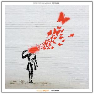 Digital Oasis Visual Sonic アートパネルBluetoothスピーカー Banksy [BDLD-1907-009] BDLD-1907-009｜b-surprisep