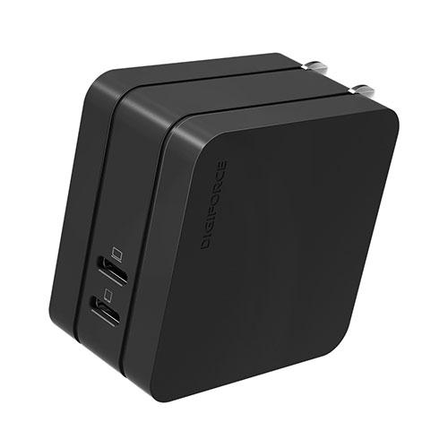 デジフォース Square スタイリッシュPD充電器 65W 2C ブラック D0082BK