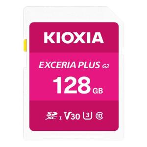 SDXCカード EXCERIA PLUS （G2） 128GB Class10 UHS-I U3 V30 最大読込100MB/s 最大書込65MB/s KIOXIA KSDH-B128Gの商品画像